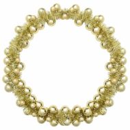 Коледна гирлянда с топки Златист 186 см Полистирен