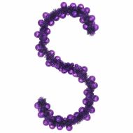 Коледна гирлянда с топки Лилав 186 см Полистирен