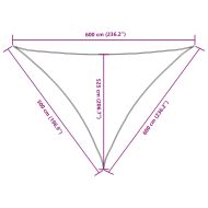 Платно-сенник, Оксфорд плат, триъгълно, 5x6x6 м, бежово