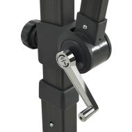 Конзолен градински чадър с прът и LED светлини теракота 300 см