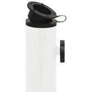 Основа за чадър, бяла, 44x44x31 см, чугун