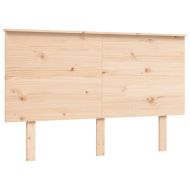 Рамка за легло с табла, 140x190 см, масивно дърво