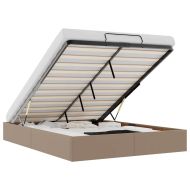 Османска рамка за легло без матрак, 140x190 см, изкуствена кожа