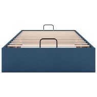 Османска рамка за легло без матрак, синя, 90x200 см, плат