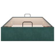 Османска рамка за легло без матрак тъмнозелена 80x200 см кадифе