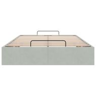 Османска рамка за легло без матрак, светлосива 120x190см кадифе