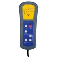 Масажен стол, сив, изкуствена кожа