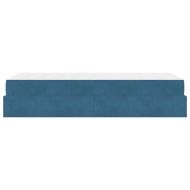 Рамка за легло с матрак със съхранение Синьо 80 x 200 cm Кадифе