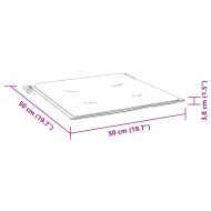 Възглавници за градински столове 4 бр тюркоаз 50x50x4 см плат