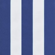 Възглавница за пейка синьо и бяло райе 150x50x4 см оксфорд плат