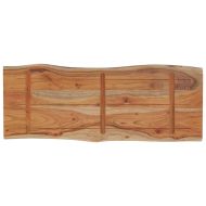 Плот за маса, 90x40x2,5 см, правоъгълен, акация масив, жив ръб