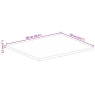 Плот за маса, 60x50x2,5 см, правоъгълен, манго масив