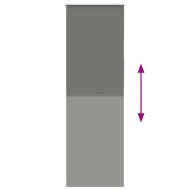 Ролетна щора Blackout Сив 70x230 см ширина на тъканта 65,7 см