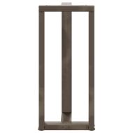 Крака за бар маса, Т-образни, 2 бр., черни, 40x35x(90-91) см, стомана