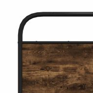 Горна табла, опушен дъб, 135 см, стомана и инженерно дърво