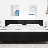 Облегалка за глава с таблото Черно 180 cm Изкуствена