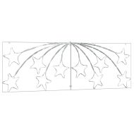 Коледна звезда с 432 LED светодиода Многоцветен 180 x 57 см ПВЦ