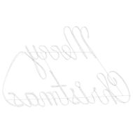 Коледен знак Червено 99 x 55 x 13 см Желязо