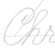 Коледен знак Червено 99 x 55 x 13 см Желязо