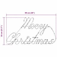 Коледен знак Червено 99 x 55 x 13 см Желязо