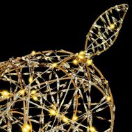 3D елен с 250 LED светодиода Топло бяло 180 cm PET