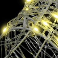 Глава на елен с 140 LED светодиода Топло бяло 60 cm Акрил