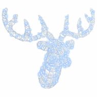 Глава на елен Студено бяло 68 x 36.5 x 62.5 см Акрил