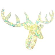 Дядо Коледа, който дърпа шейна Топло бяло PET