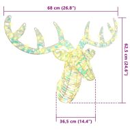 Дядо Коледа, който дърпа шейна Топло бяло PET