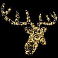 Дядо Коледа, който дърпа шейна Топло бяло PET