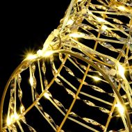 Дядо Коледа, който дърпа шейна Топло бяло PET