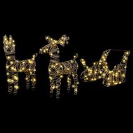 Дядо Коледа, който дърпа шейна Топло бяло Ратан