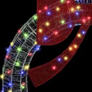 Венец с 80 LED светодиода Многоцветен 92 x 9.5 x 92 см Акрил