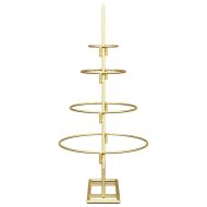 Метално коледно дърво Златист 60 cm Прахово покритие стомана