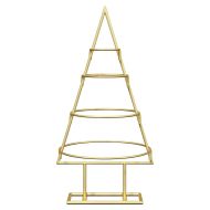 Метално коледно дърво Златист 60 cm Прахово покритие стомана