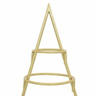 Метално коледно дърво Златист 60 cm Прахово покритие стомана