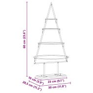 Метално коледно дърво Златист 60 cm Прахово покритие стомана