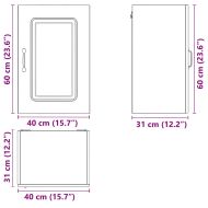 Кухненски стенен шкаф, Kalmar, кафяв дъб, инженерно дърво