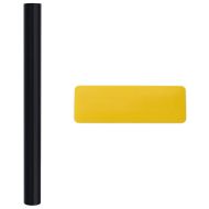 Фолиа за прозорци 5 бр статично прозрачно черен мат PVC