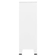 Индустриален гардероб, бял, 67x35x107 см, стомана