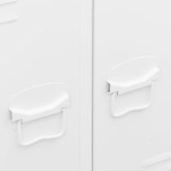 Индустриален гардероб, бял, 67x35x107 см, стомана