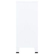 Индустриален скрин за съхранение, бял, 90x40x100 cм, стомана