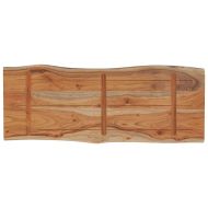 Плот за маса, 80x40x2,5 см, правоъгълен, акация масив, жив ръб