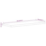 Плот за маса, 80x40x2,5 см, правоъгълен, акация масив, жив ръб