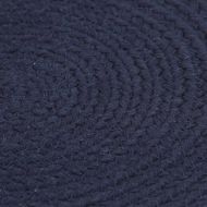 Подложки за хранене, 6 бр, тъмносини, 38 см, кръгли, памук