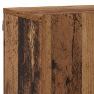 ТВ Единици Монтиране на стена 6 pcs Старо дърво Инженерно дърво