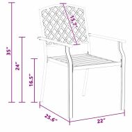 Стол 4 pcs Антрацит 56 x 65 x 89 см Стомана