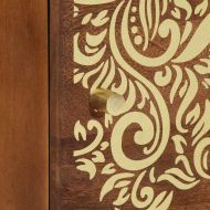 Нощно шкафче с врата 2 pcs Меден кафяв 40 x 33 x 46 см