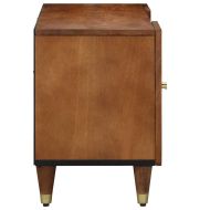 ТВ шкаф Меден кафяв 105 x 33 x 46 см Солидно мангово дърво