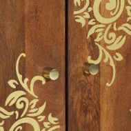 Служебен шкаф Кафяво 60 x 33 x 75 cm Солидно мангово дърво